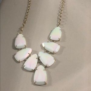 Kendra Scott White Iridescent Necklace